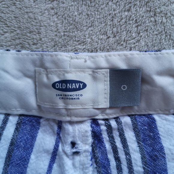 Striped Linen Shorts | Size 0 - Picture 4 of 5